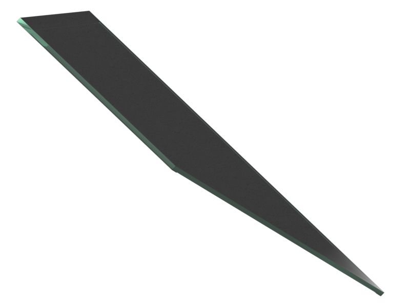 Стекло передней левой форточки колесного погрузчика/бульдозера