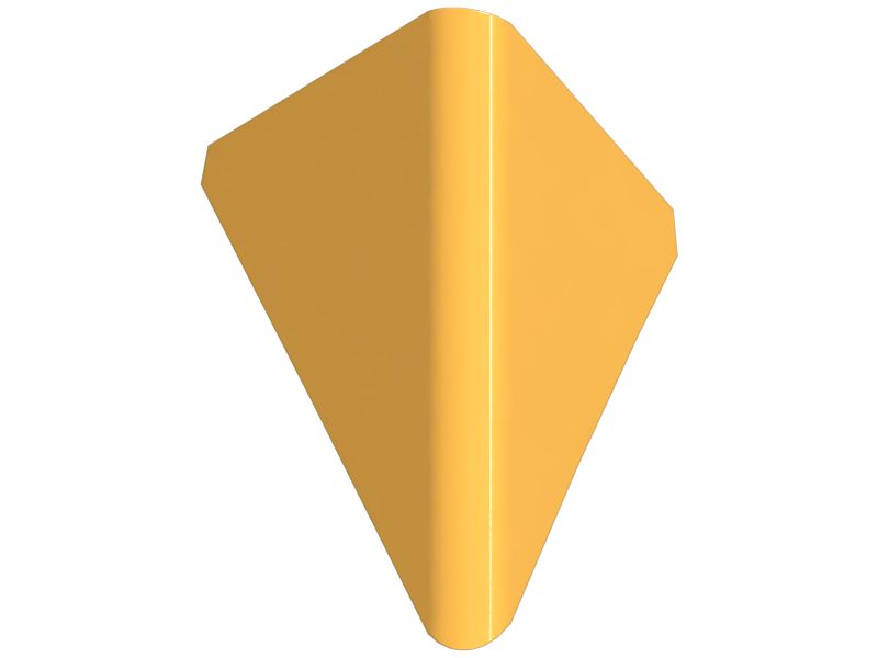 Угловая накладка пластины козырька