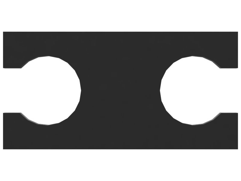 Хомут для двух трубок