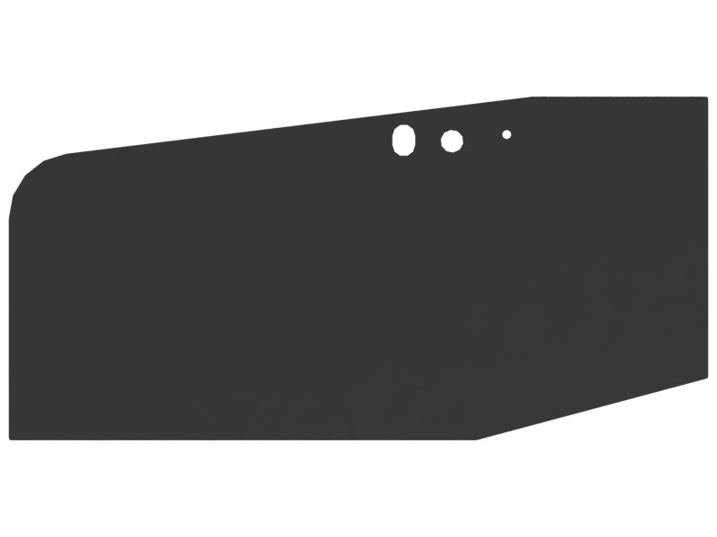 Левое окно двери кабины гусеничного погрузчика