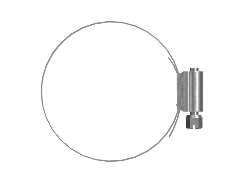 Шланговой хомут минимум 52,00 мм с гильзами