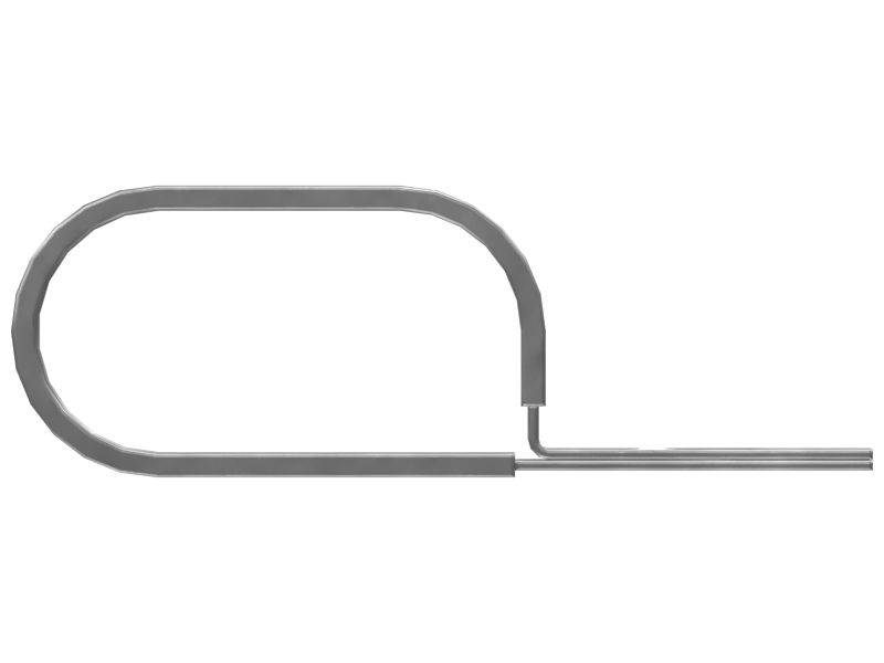 Петлевой зажим для двух труб, наружный диаметр 28,6 мм