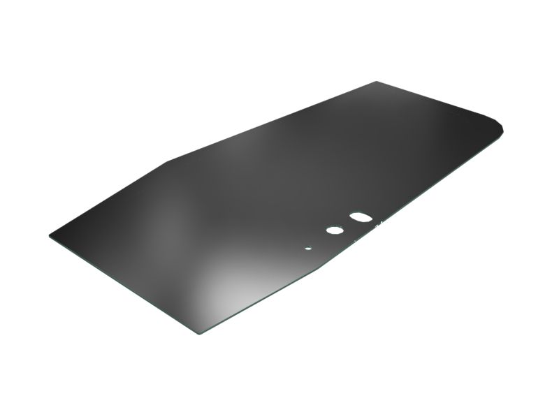 Левое окно двери кабины гусеничного погрузчика