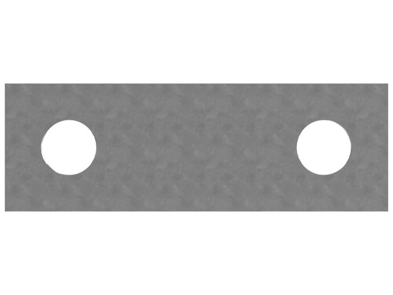 Зуб с двумя болтовыми отверстиями, 76 мм