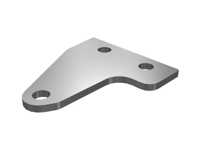 328-5178: Пластина для ремня лестницы, толщина 6 мм