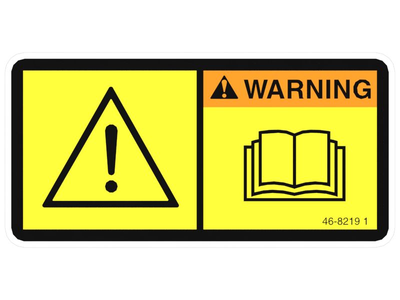 Универсальная наклейка с предупреждением