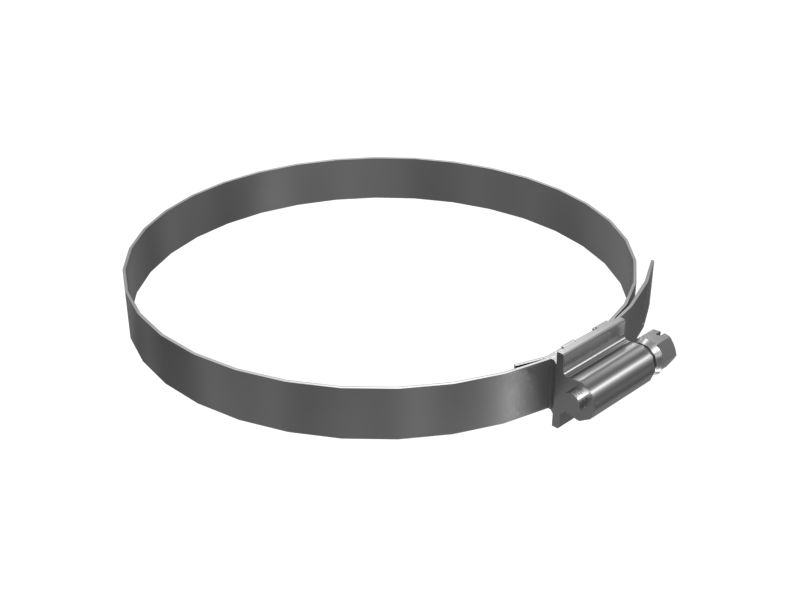 Шланговый хомут с футеровкой, минимальный диаметр 105,00 мм