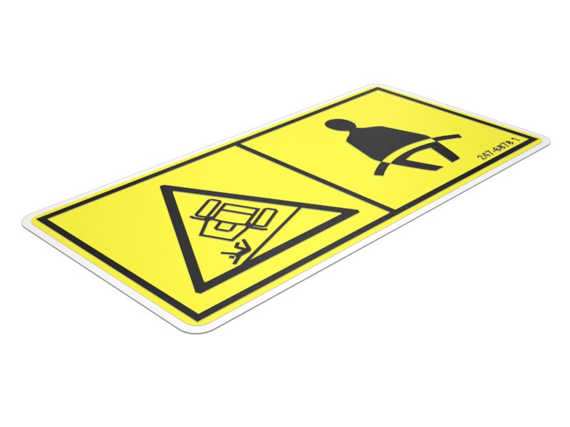 Наклейка с предупреждением