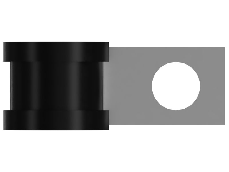 Петлевой зажим с подкладкой, внутренний диаметр 17 мм