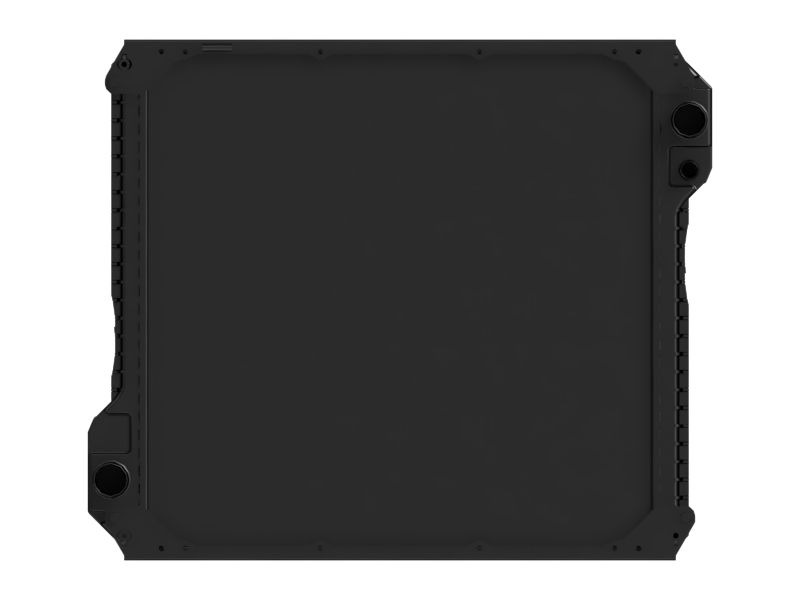 Радиатор с квадратными поликлиновыми ребрами