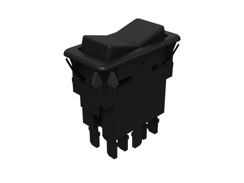 Кулисный переключатель с подсветкой, 24 В