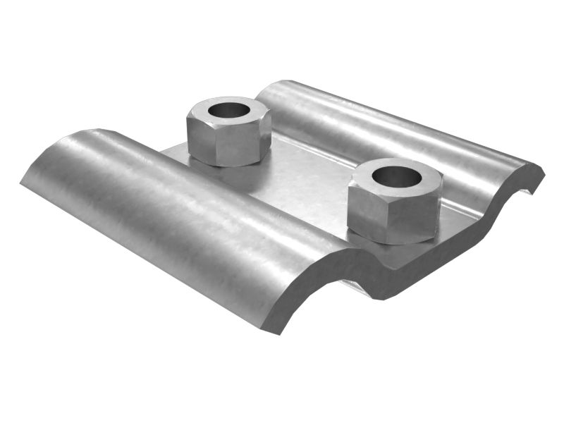 352-6772: Хомут для двух трубок