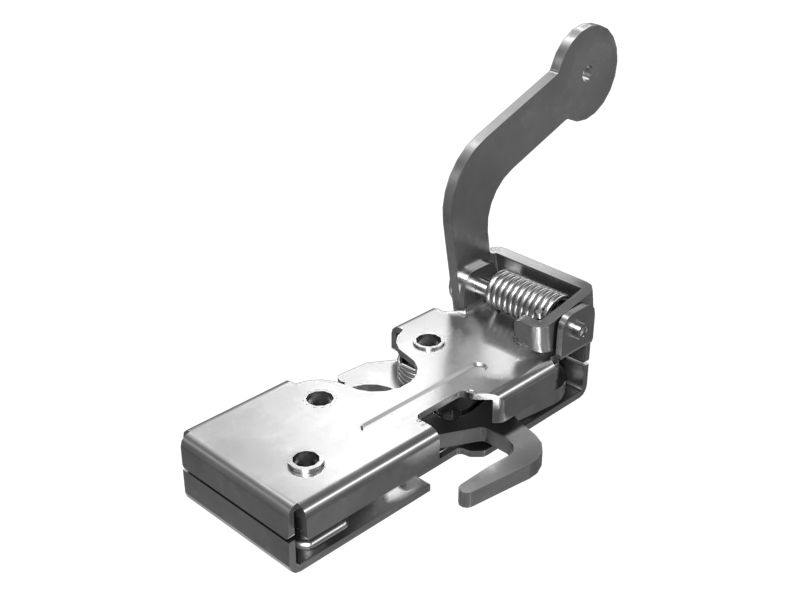 Пружинная защелка фиксатора для двери кабины