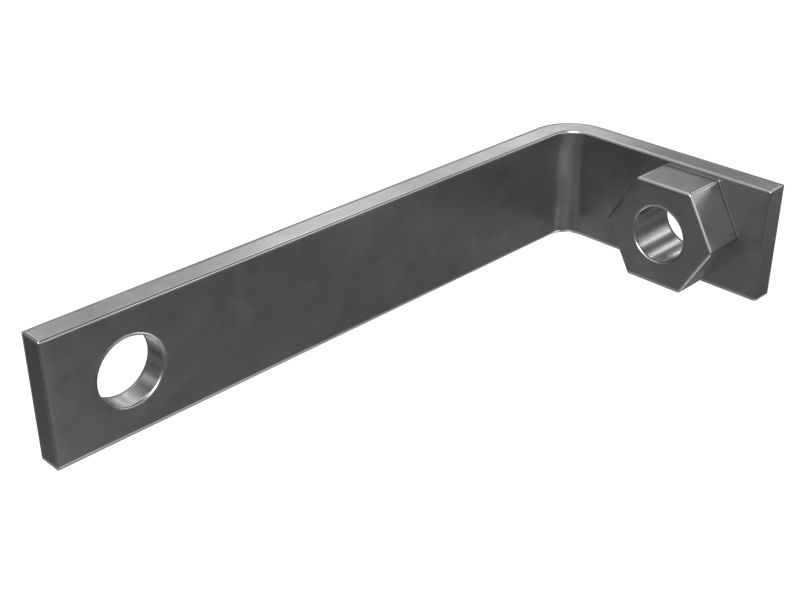 142-1657: Угловой кронштейн, толщина 4 мм