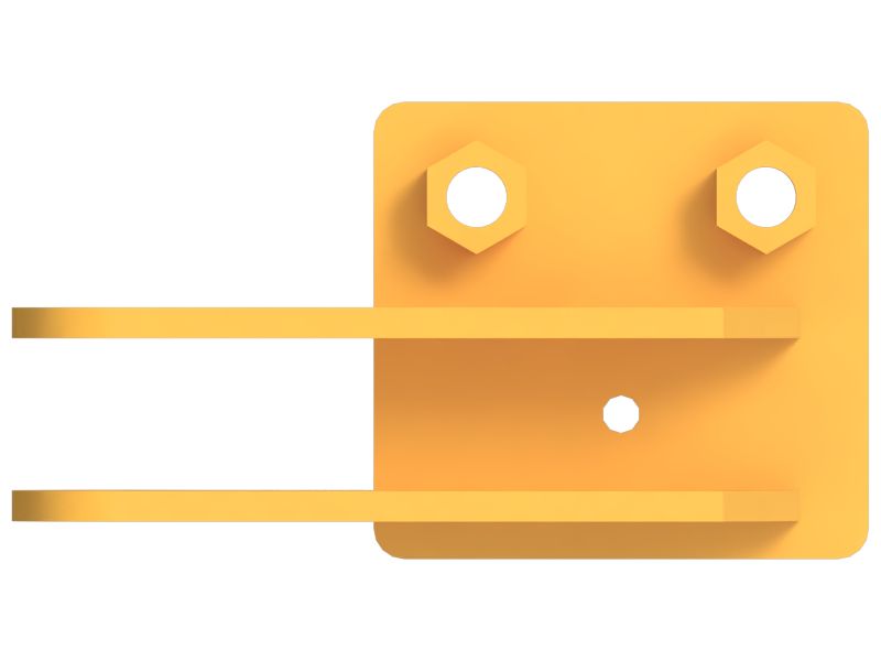 Кронштейн в сборе для защитного ограждения картера