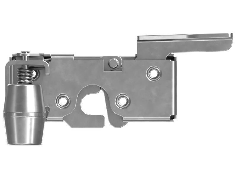 Пружинная защелка фиксатора для двери кабины