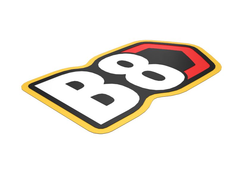 544-0956: Наклейка "Современный шестиугольный товарный знак" для маркировки техники B8