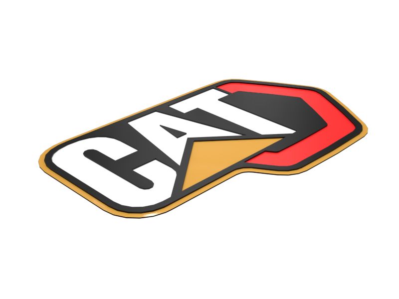 Наклейка "Современный шестиугольный товарный знак" CAT