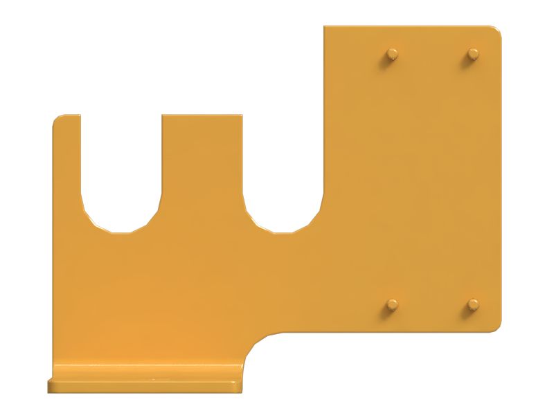 Монтажный кронштейн, предупреждение о высоком давлении в цилиндре