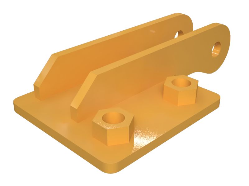 Кронштейн в сборе для защитного ограждения картера