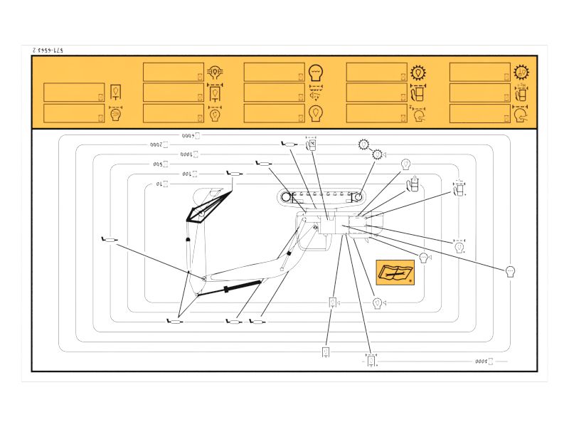 Наклейка с картой обслуживания