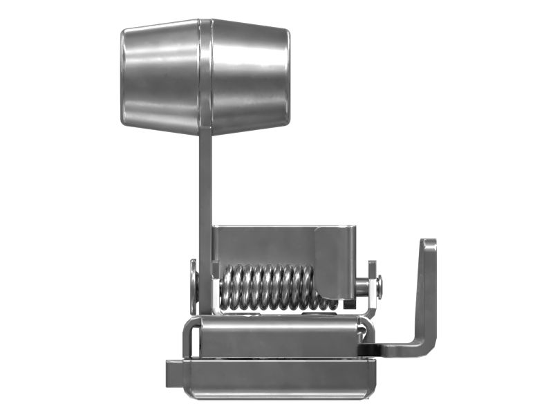 Пружинная защелка фиксатора для двери кабины