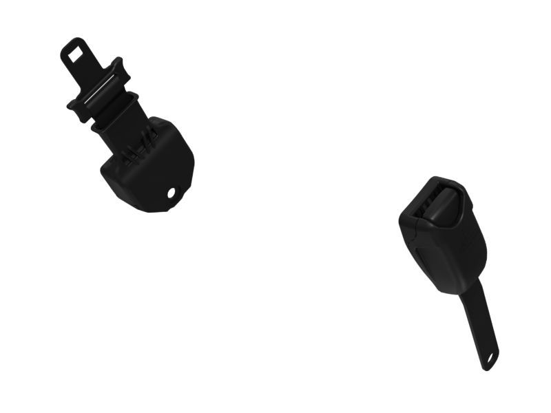 Поясной ремень сигнального оранжевого цвета с инерционной катушкой, 2 дюйма