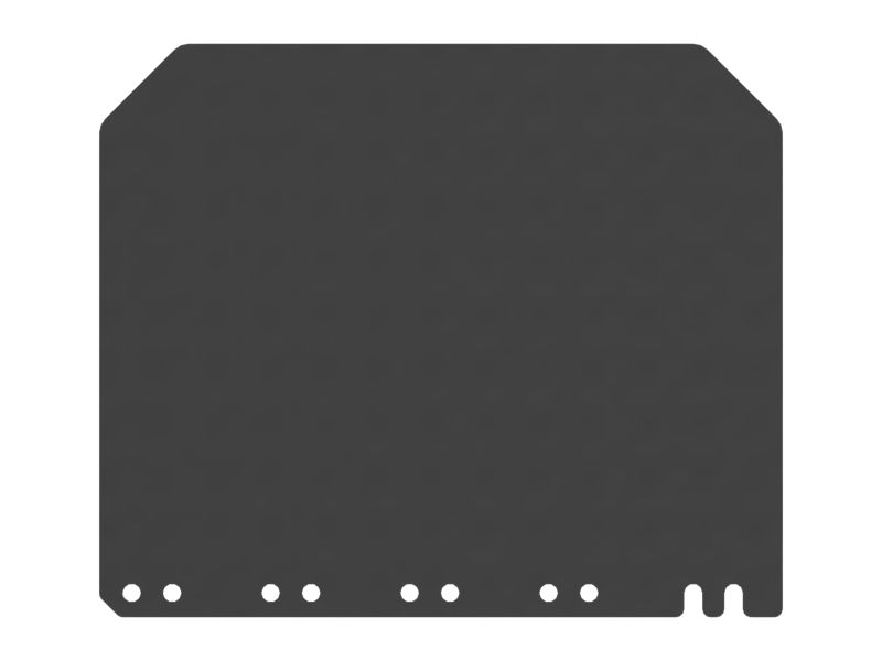 Брызговик крыла, толщина 6,4 мм