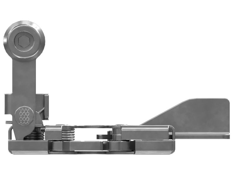 Пружинная защелка фиксатора для двери кабины