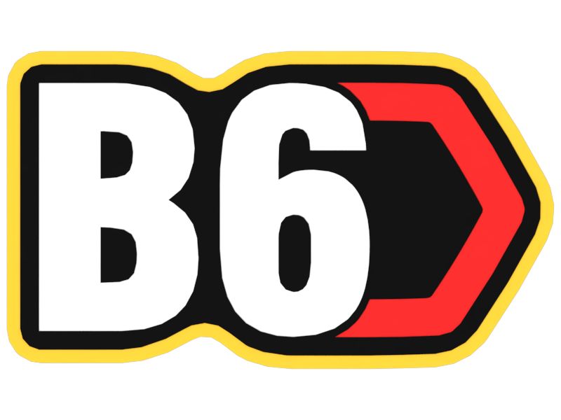 Наклейка "Современный шестиугольный товарный знак" для маркировки техники B6