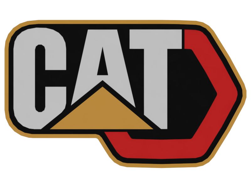 Наклейка "Современный шестиугольный товарный знак" CAT