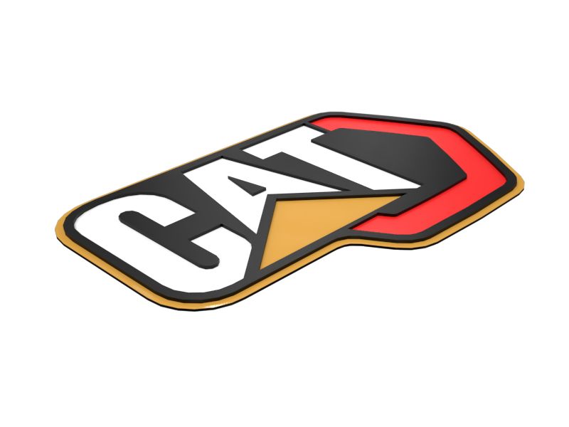 Наклейка "Современный шестиугольный товарный знак" CAT