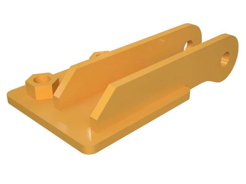 Кронштейн в сборе для защитного ограждения картера