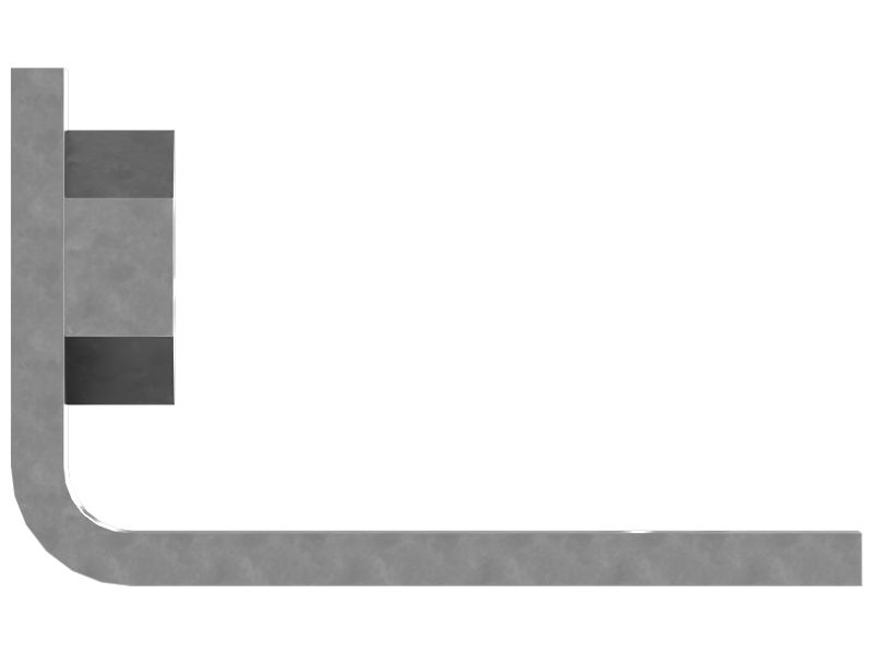 Формованный уголок, толщина 4 мм