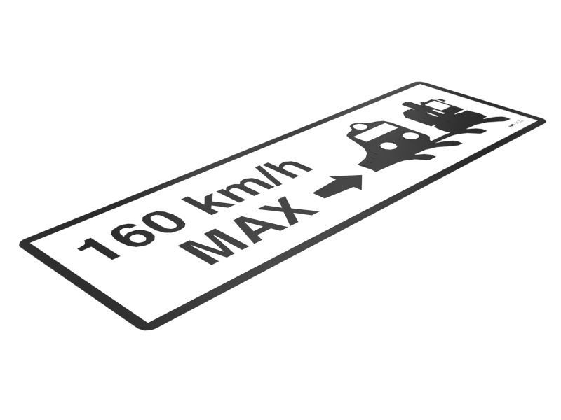 Наклейка о соответствии требованиям к скорости