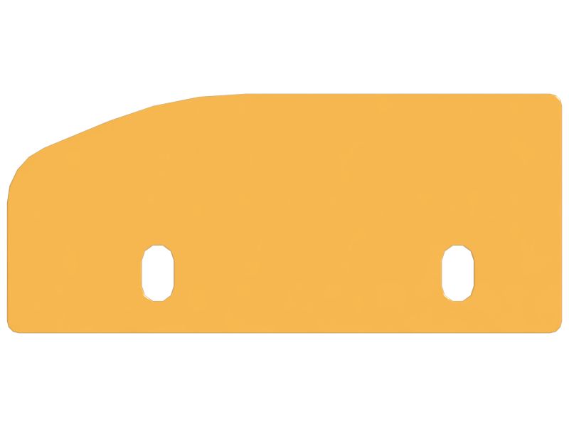 Опорная пластина ограждения направляющего колеса толщиной 8 мм