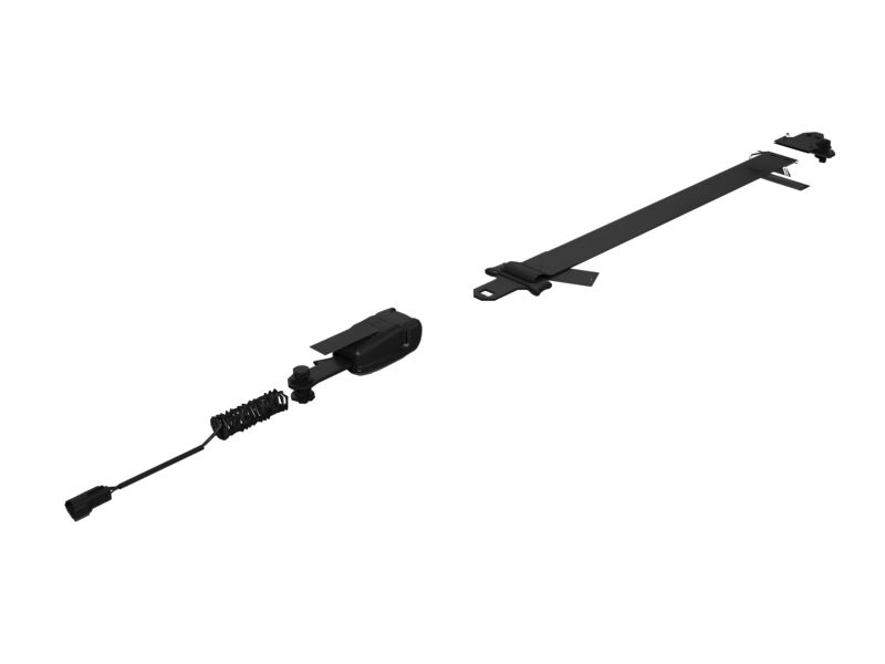 Поясной ремень сигнального оранжевого цвета с инерционной катушкой, 2 дюйма