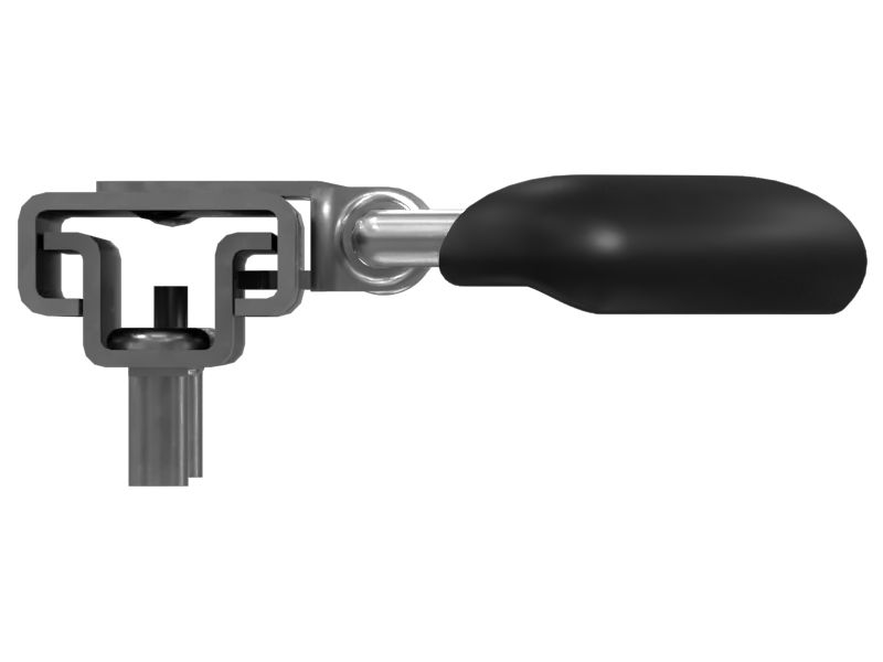 Узел направляющей с фиксацией