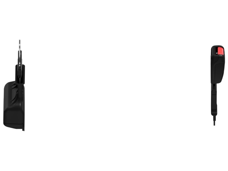 Поясной ремень сигнального оранжевого цвета с инерционной катушкой, 3 дюйма