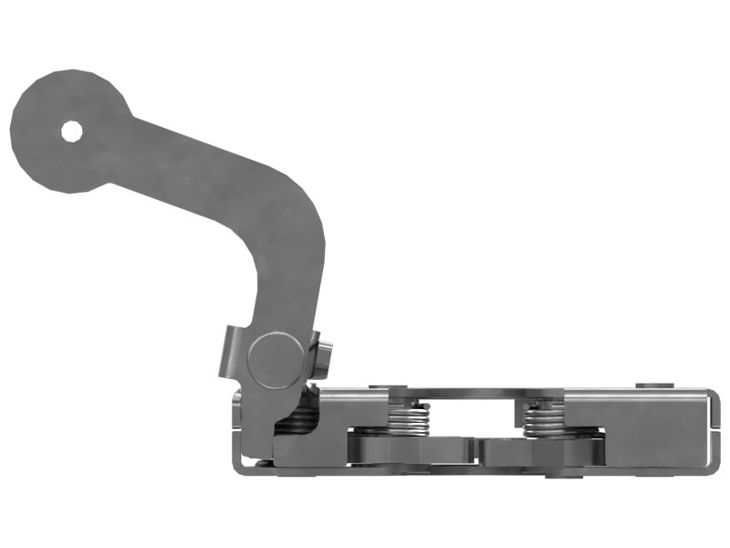 Пружинная защелка фиксатора для двери кабины
