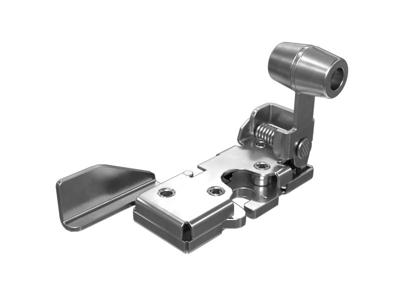 Пружинная защелка фиксатора для двери кабины