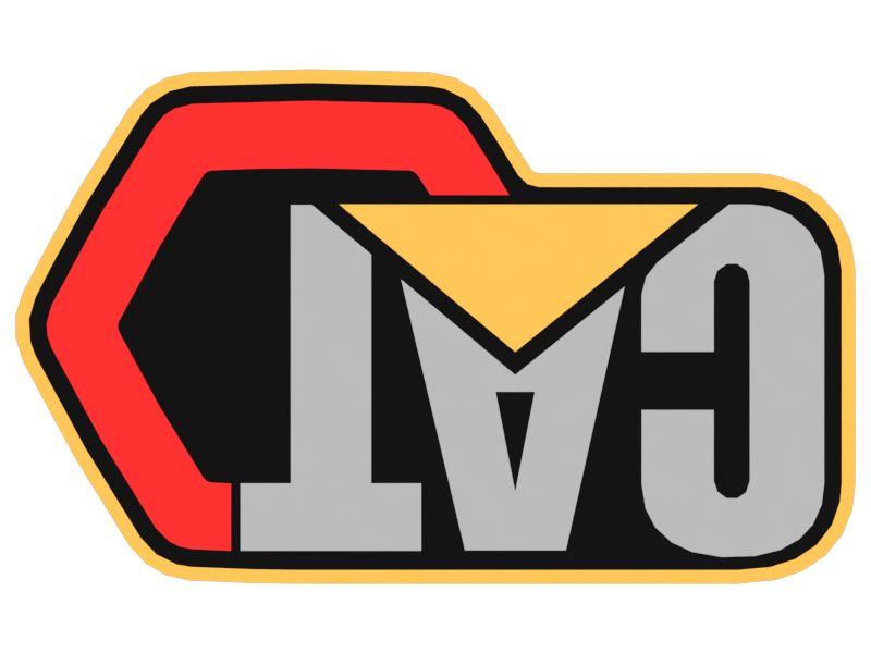 Наклейка "Современный шестиугольный товарный знак" CAT