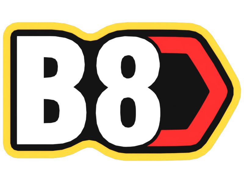 Наклейка "Современный шестиугольный товарный знак" для маркировки техники B8