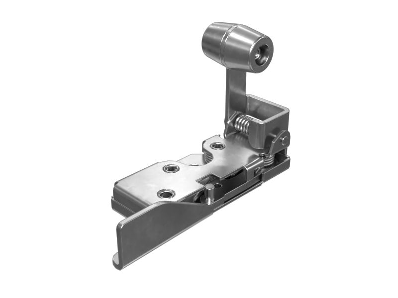 Пружинная защелка фиксатора для двери кабины