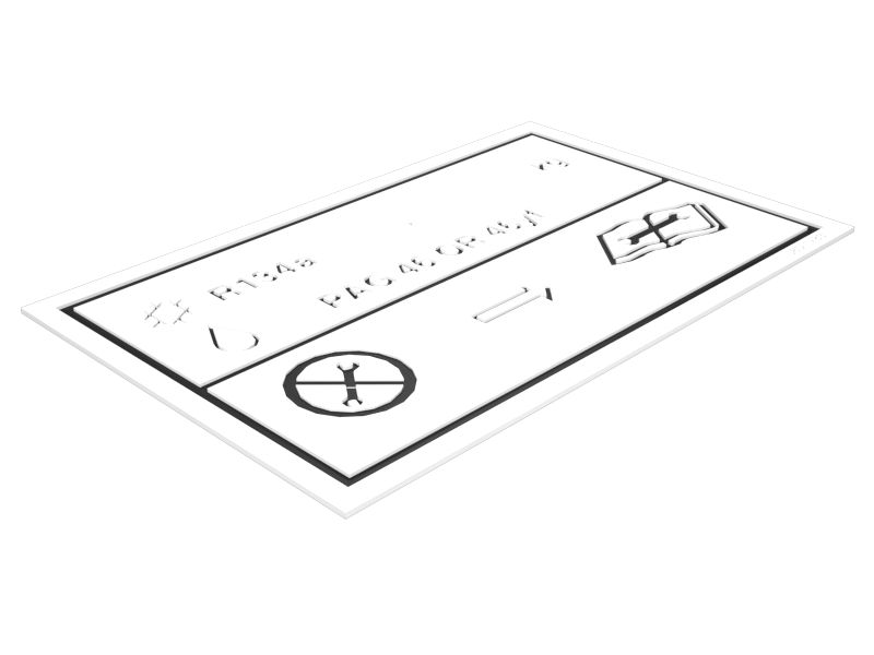 Табличка с инструкциями (кондиционер воздуха)