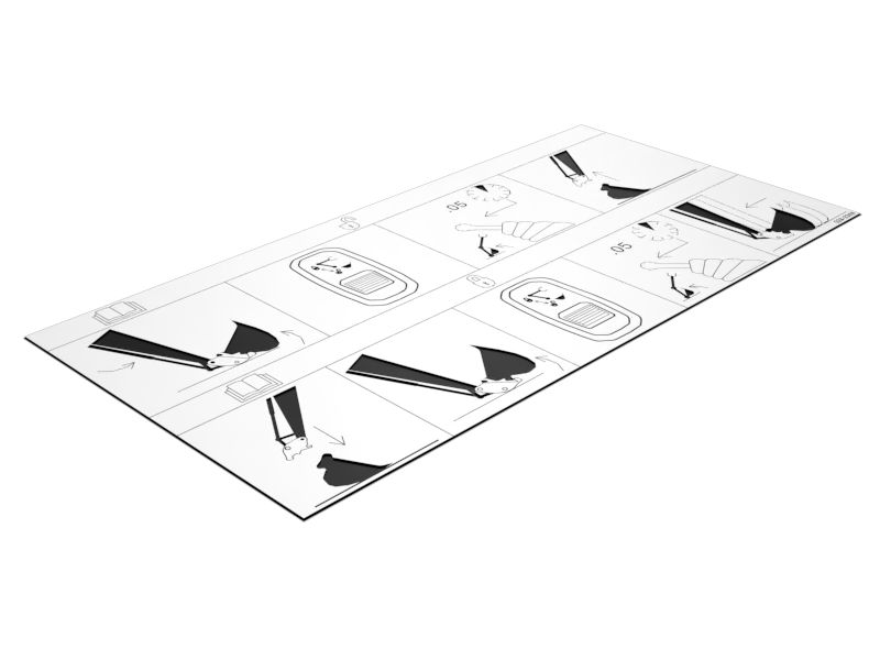 Наклейка с инструкцией по присоединению