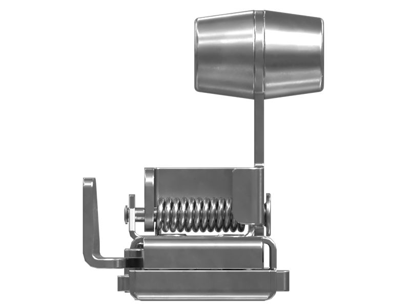 Пружинная защелка фиксатора для двери кабины