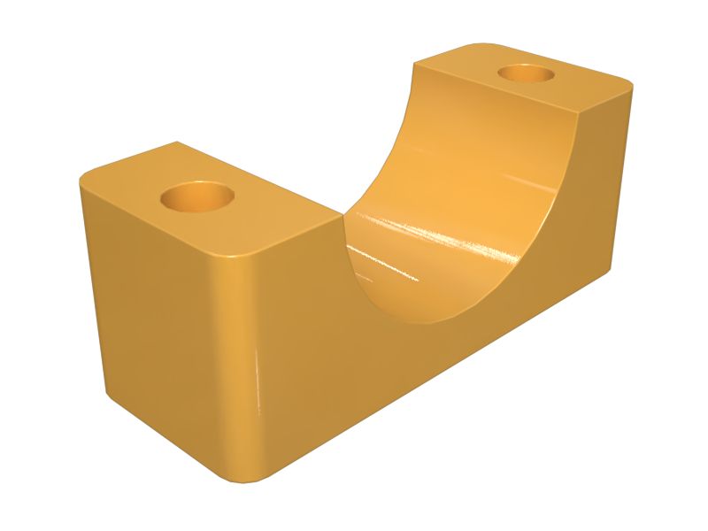 607-6622: Single Tube Saddle Clamp, Half Clamp 6076622 купить