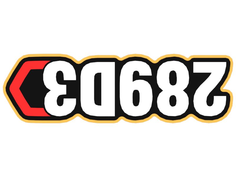 Наклейка "Современный шестиугольный товарный знак" для маркировки техники 289D3