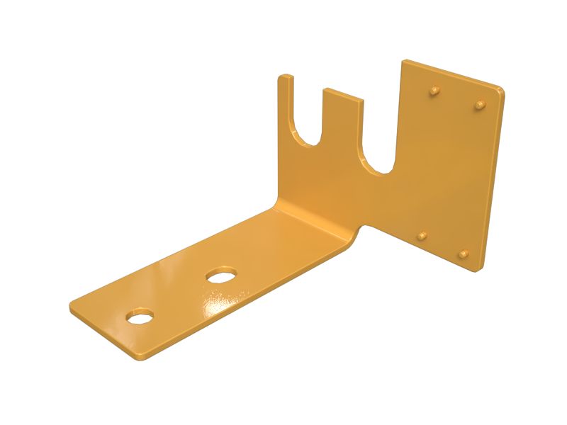 113-2824: Монтажный кронштейн, предупреждение о высоком давлении в цилиндре